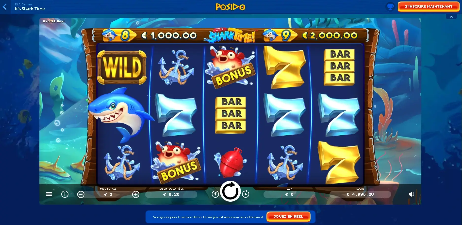 Posido types de jeux proposés Types de jeux proposés